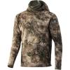 NOMAD Men’s Longneck Hoodie | Mid-weight Water Resistant Hunting Fleece(Mossy Oak Migrate Camo)