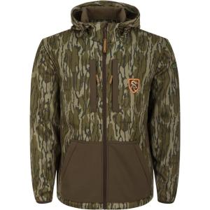 DRAKE Men’s Non-Typical Endurance Warm Soft Fleece-Lined Silent Stretchy Mid-Weight Full-Zip Jacket(Mossy Oak Original Bottomland)