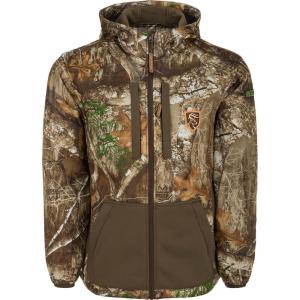 DRAKE Men’s Non-Typical Endurance Warm Soft Fleece-Lined Silent Stretchy Mid-Weight Full-Zip Jacket(Realtree Edge)