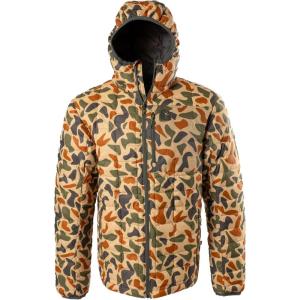 Gator Waders Mens Cumulus Jacket – Insulated Lightweight Windproof Hunting Puffer with Hood – Rated for 0-45°F Cold Weather(Old School Camo)