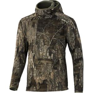 NOMAD Men’s Longneck Hoodie | Mid-weight Water Resistant Hunting Fleece(Realtree Timber Camo)