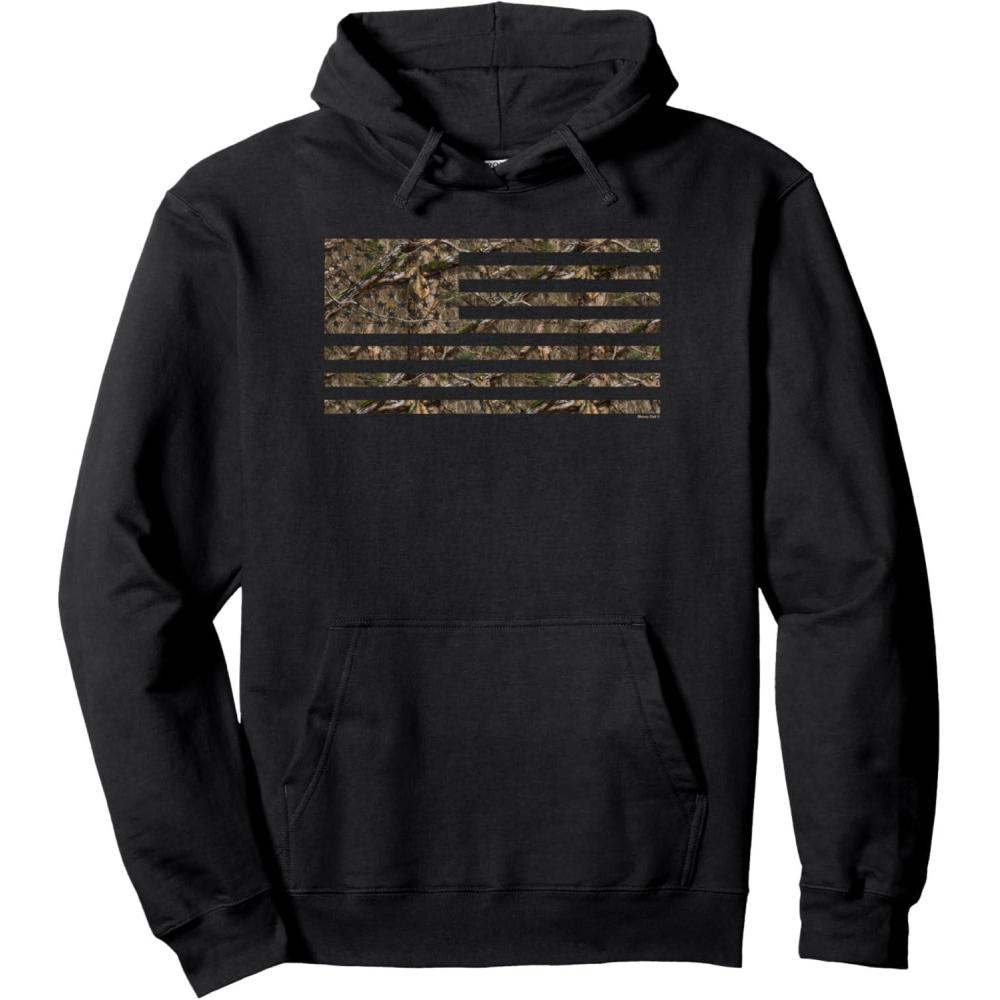 image:imageMossy Oak Camouflage Square Logo Fill Pullover HoodieBlack