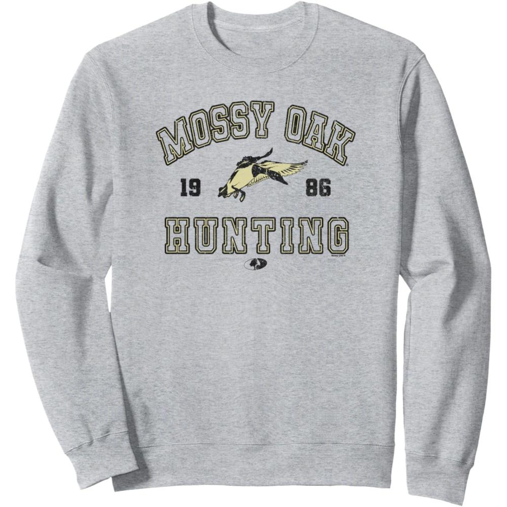 image:imageMossy Oak Hunting 1986 Vintage Duck Target Logo SweatshirtHeather Grey