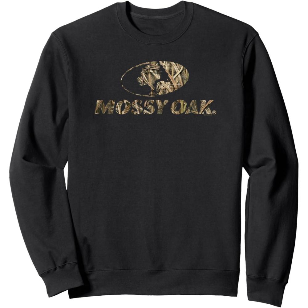 image:imageMossy Oak Nature Camouflage Classic Outdoors Logo V2 SweatshirtBlack