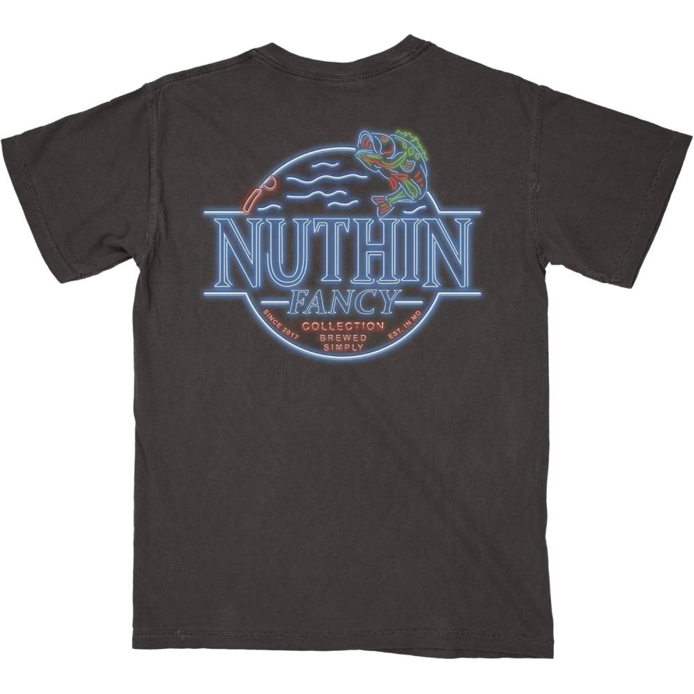 image:imageNuthin Fancy Shirts Graphic Logo Tee Classic TShirt Relaxed FitNeon Bass