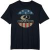 Mossy Oak 4th of July American Flag Distressed Circle Logo T-Shirt(Black)