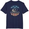 Mossy Oak 4th of July American Flag Distressed Circle Logo T-Shirt(Navy Blue)
