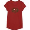 Mossy Oak Camping Retro Mountain Landscape Logo T-Shirt(Cranberry Red)