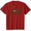 Mossy Oak Camping Retro Mountain Landscape Logo T-Shirt(Cranberry Red)