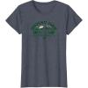 Mossy Oak Camping Retro Mountain Landscape Logo T-Shirt(Heather Blue)