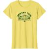 Mossy Oak Camping Retro Mountain Landscape Logo T-Shirt(Lemon Yellow)