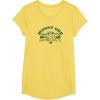 Mossy Oak Camping Retro Mountain Landscape Logo T-Shirt(Lemon Yellow)