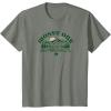 Mossy Oak Camping Retro Mountain Landscape Logo T-Shirt(Olive Heather)
