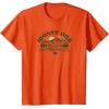 Mossy Oak Camping Retro Mountain Landscape Logo T-Shirt(Orange)