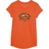 Mossy Oak Camping Retro Mountain Landscape Logo T-Shirt(Orange)