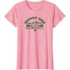 Mossy Oak Camping Retro Mountain Landscape Logo T-Shirt(Pink)