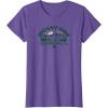 Mossy Oak Camping Retro Mountain Landscape Logo T-Shirt(Purple Heather)