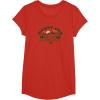 Mossy Oak Camping Retro Mountain Landscape Logo T-Shirt(Red)