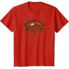 Mossy Oak Camping Retro Mountain Landscape Logo T-Shirt(Red)