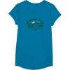 Mossy Oak Camping Retro Mountain Landscape Logo T-Shirt(Sapphire Blue)