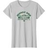 Mossy Oak Camping Retro Mountain Landscape Logo T-Shirt(Silver Grey)