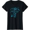 Mossy Oak Fishing Bass Open Water Classic Blue Logo T-Shirt(Black)