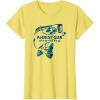 Mossy Oak Fishing Bass Open Water Classic Blue Logo T-Shirt(Lemon Yellow)