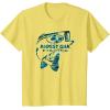 Mossy Oak Fishing Bass Open Water Classic Blue Logo T-Shirt(Lemon Yellow)