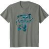 Mossy Oak Fishing Bass Open Water Classic Blue Logo T-Shirt(Olive Heather)