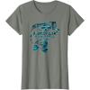 Mossy Oak Fishing Bass Open Water Classic Blue Logo T-Shirt(Olive Heather)