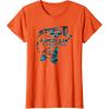 Mossy Oak Fishing Bass Open Water Classic Blue Logo T-Shirt(Orange)