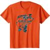 Mossy Oak Fishing Bass Open Water Classic Blue Logo T-Shirt(Orange)