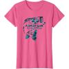 Mossy Oak Fishing Bass Open Water Classic Blue Logo T-Shirt(Pink Heather)