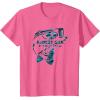 Mossy Oak Fishing Bass Open Water Classic Blue Logo T-Shirt(Pink Heather)