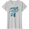 Mossy Oak Fishing Bass Open Water Classic Blue Logo T-Shirt(Silver Grey)
