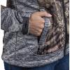 TrailCrest Women’s Softshell Hooded Jacket – Super Soft Plush Coral Fleece Lining – Mossy Oak Camo Patterns(Grey Heather – Breakup Country)