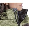 TrailCrest Women’s Softshell Hooded Jacket – Super Soft Plush Coral Fleece Lining – Mossy Oak Camo Patterns(Olive Heather – Breakup Country)