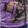 TrailCrest Women’s Softshell Hooded Jacket – Super Soft Plush Coral Fleece Lining – Mossy Oak Camo Patterns(Purple Heather – Breakup Country)