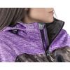TrailCrest Women’s Softshell Hooded Jacket – Super Soft Plush Coral Fleece Lining – Mossy Oak Camo Patterns(Purple Heather – Breakup Country)