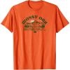 Mossy Oak Camping Retro Mountain Landscape Logo T-Shirt(Orange)