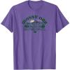 Mossy Oak Camping Retro Mountain Landscape Logo T-Shirt(Purple Heather)