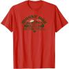 Mossy Oak Camping Retro Mountain Landscape Logo T-Shirt(Red)