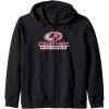 Mossy Oak Fishing Open Water Classic Red Logo Zip Hoodie(Black)