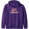 Mossy Oak Fishing Open Water Classic Red Logo Zip Hoodie(Purple)