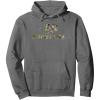 Mossy Oak Nature Camouflage Classic Outdoors Logo Pullover Hoodie(Asphalt Grey)