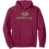 Mossy Oak Nature Camouflage Classic Outdoors Logo Pullover Hoodie(Burgundy)