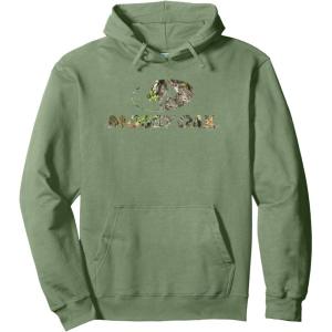 Mossy Oak Nature Camouflage Classic Outdoors Logo Pullover Hoodie(Sage Green)