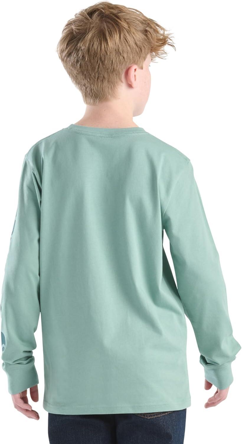 image:imageCarhartt Boys LongSleeve Logo Sleeve Pocket TShirtPatina