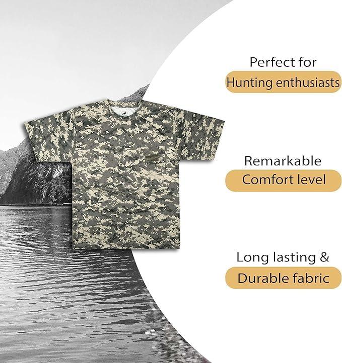image:imageKids Patriotic Camo TShirt USA Flag Embroidered Tee for Boys amp Girls Perfect for Outdoors amp HuntingUinversal Digital Camo
