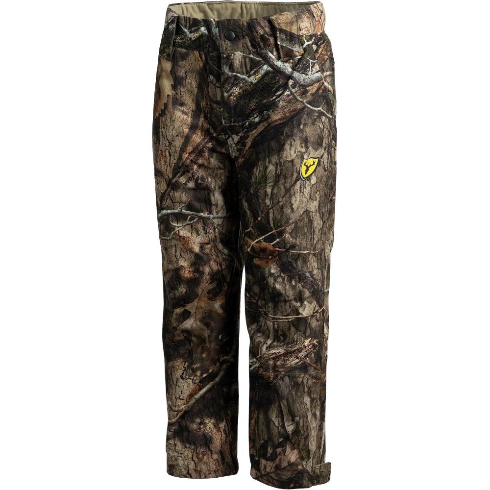 image:imageBLOCKER OUTDOORS Youth Drencher Youth Lightweight Waterproof Breathable Camo Hunting PantsMossy Oak Country Dna